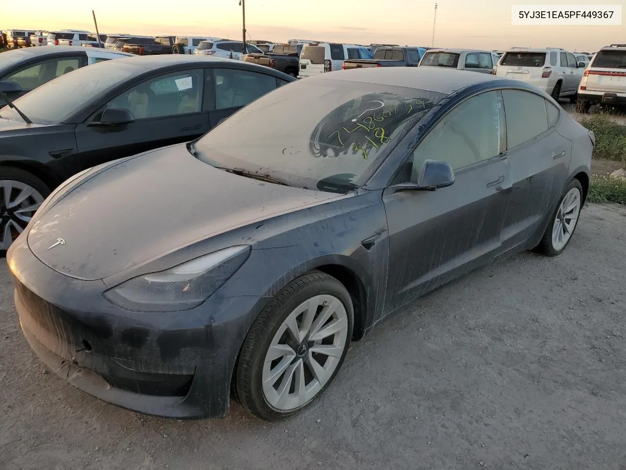 2023 Tesla Model 3 VIN: 5YJ3E1EA5PF449367 Lot: 74860754