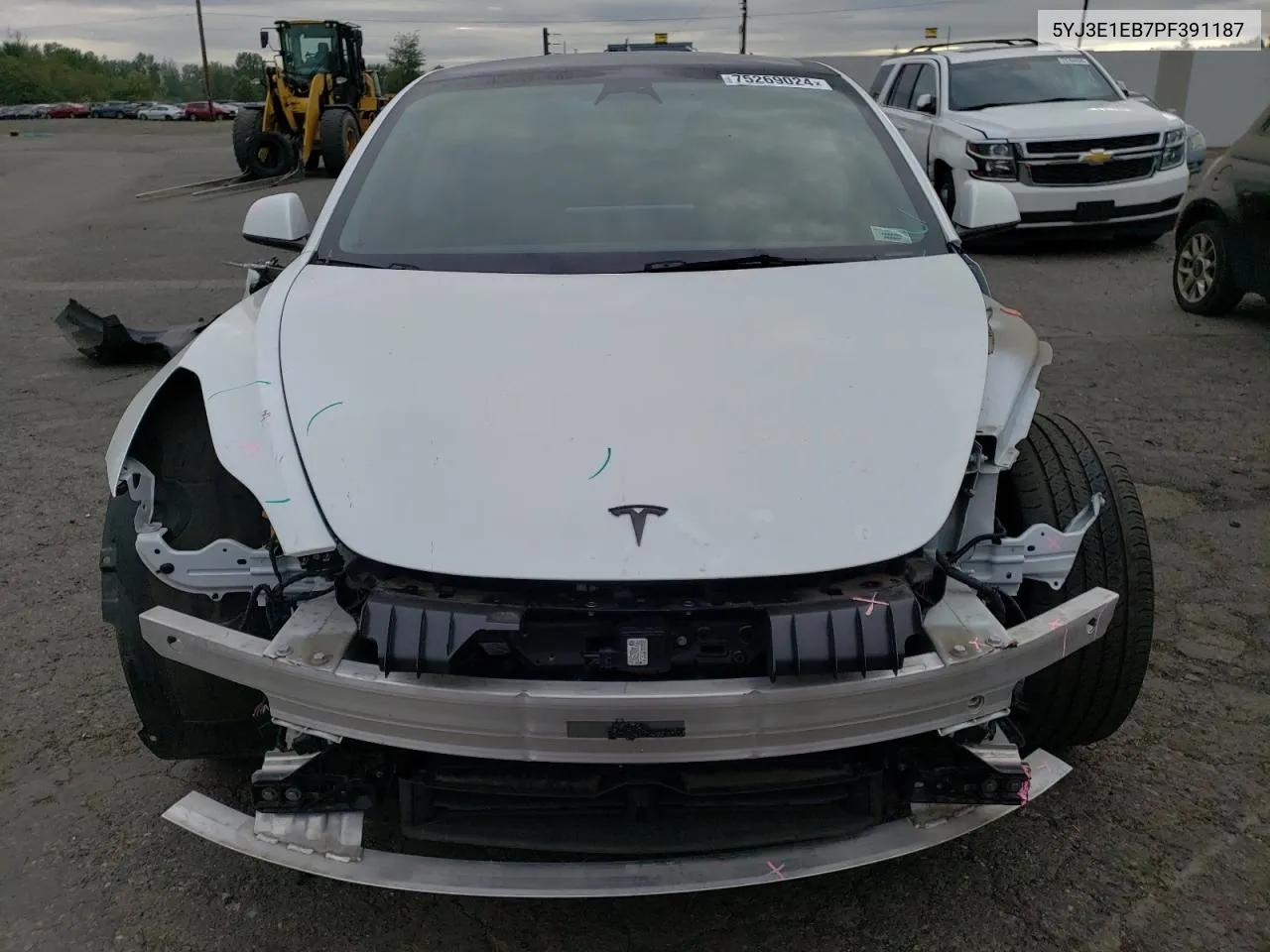 2023 Tesla Model 3 VIN: 5YJ3E1EB7PF391187 Lot: 75269024