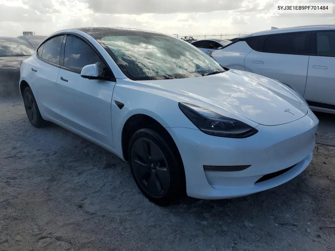 2023 Tesla Model 3 VIN: 5YJ3E1EB9PF701484 Lot: 75347324