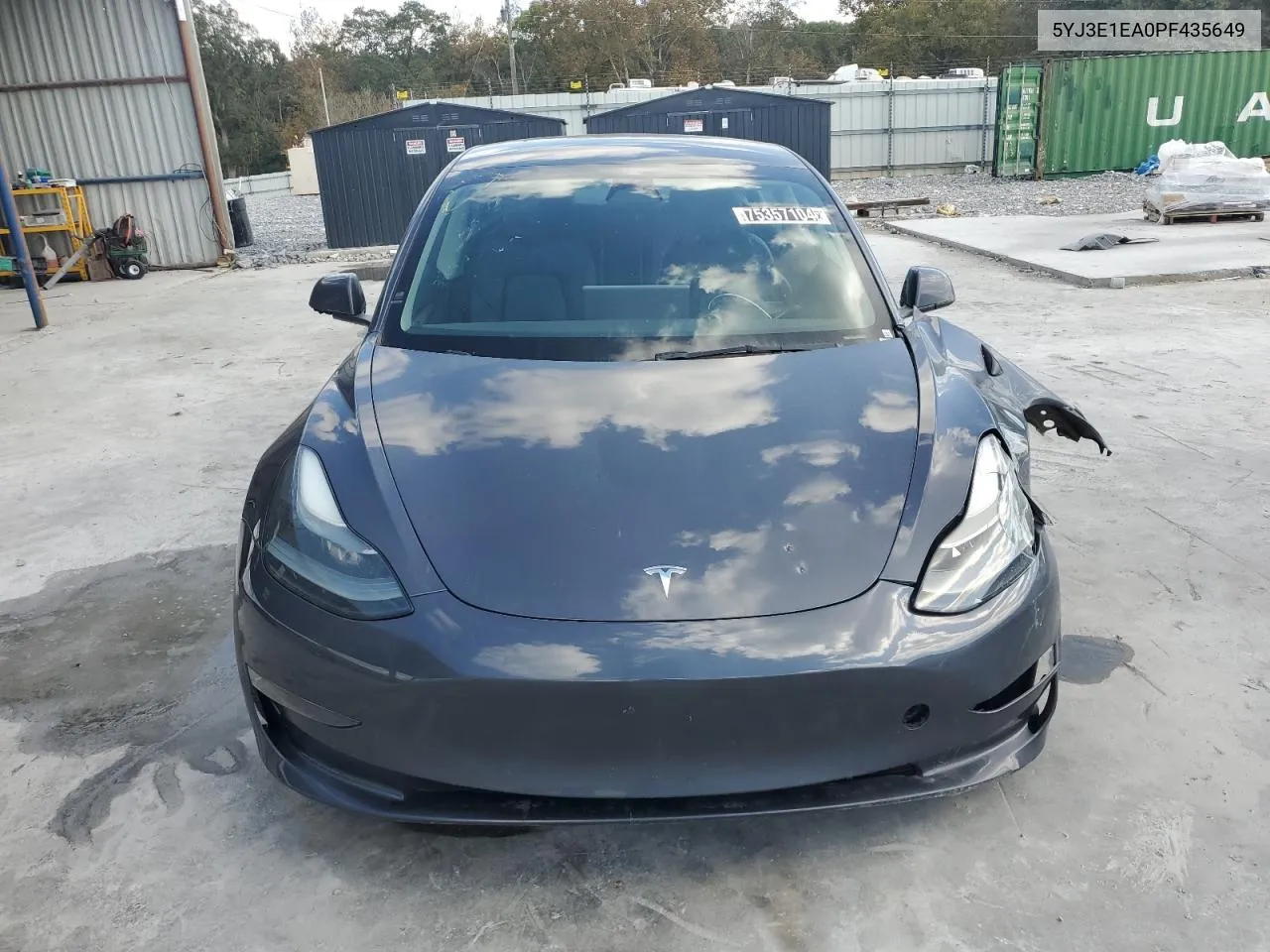 2023 Tesla Model 3 VIN: 5YJ3E1EA0PF435649 Lot: 75357104