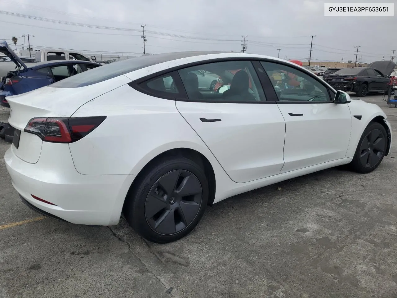 2023 Tesla Model 3 VIN: 5YJ3E1EA3PF653651 Lot: 76622374