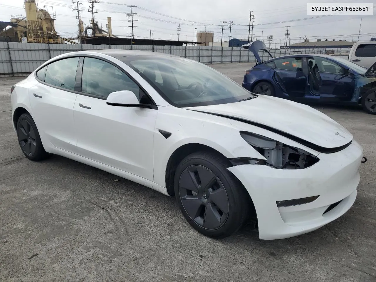 2023 Tesla Model 3 VIN: 5YJ3E1EA3PF653651 Lot: 76622374