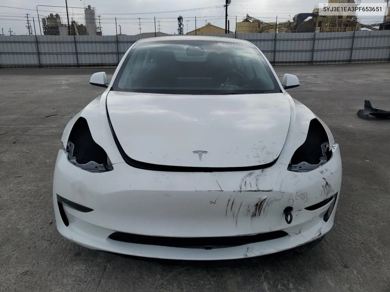 2023 Tesla Model 3 VIN: 5YJ3E1EA3PF653651 Lot: 76622374