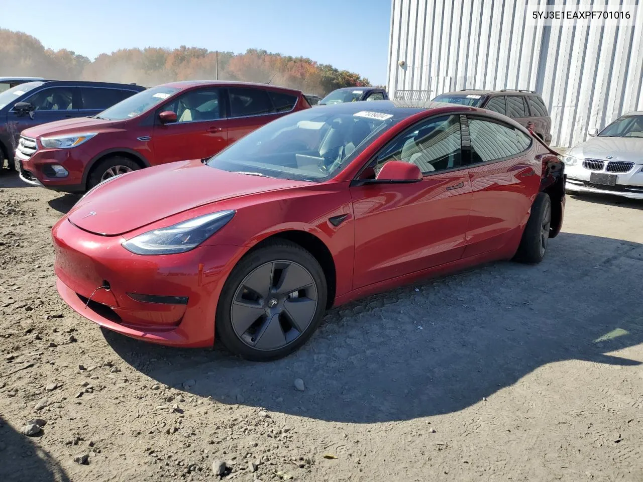 2023 Tesla Model 3 VIN: 5YJ3E1EAXPF701016 Lot: 77039004