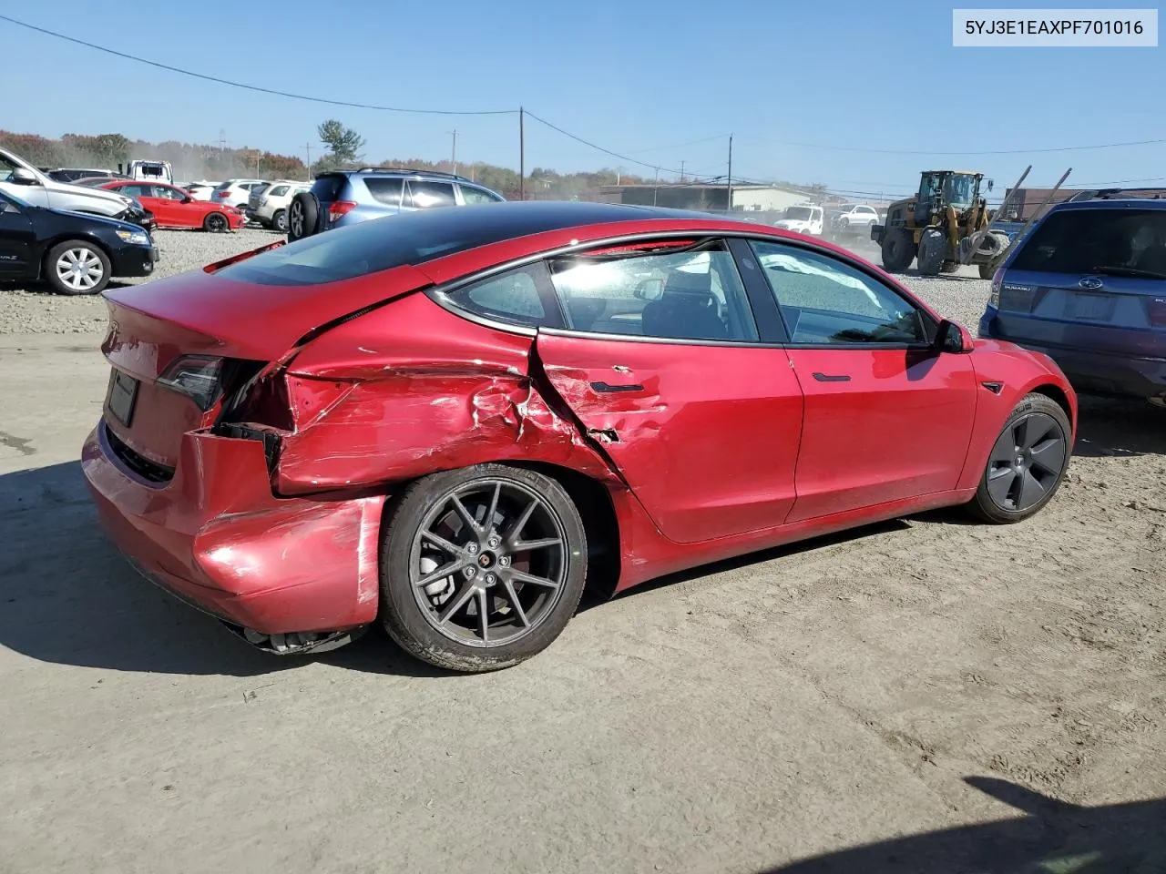 2023 Tesla Model 3 VIN: 5YJ3E1EAXPF701016 Lot: 77039004