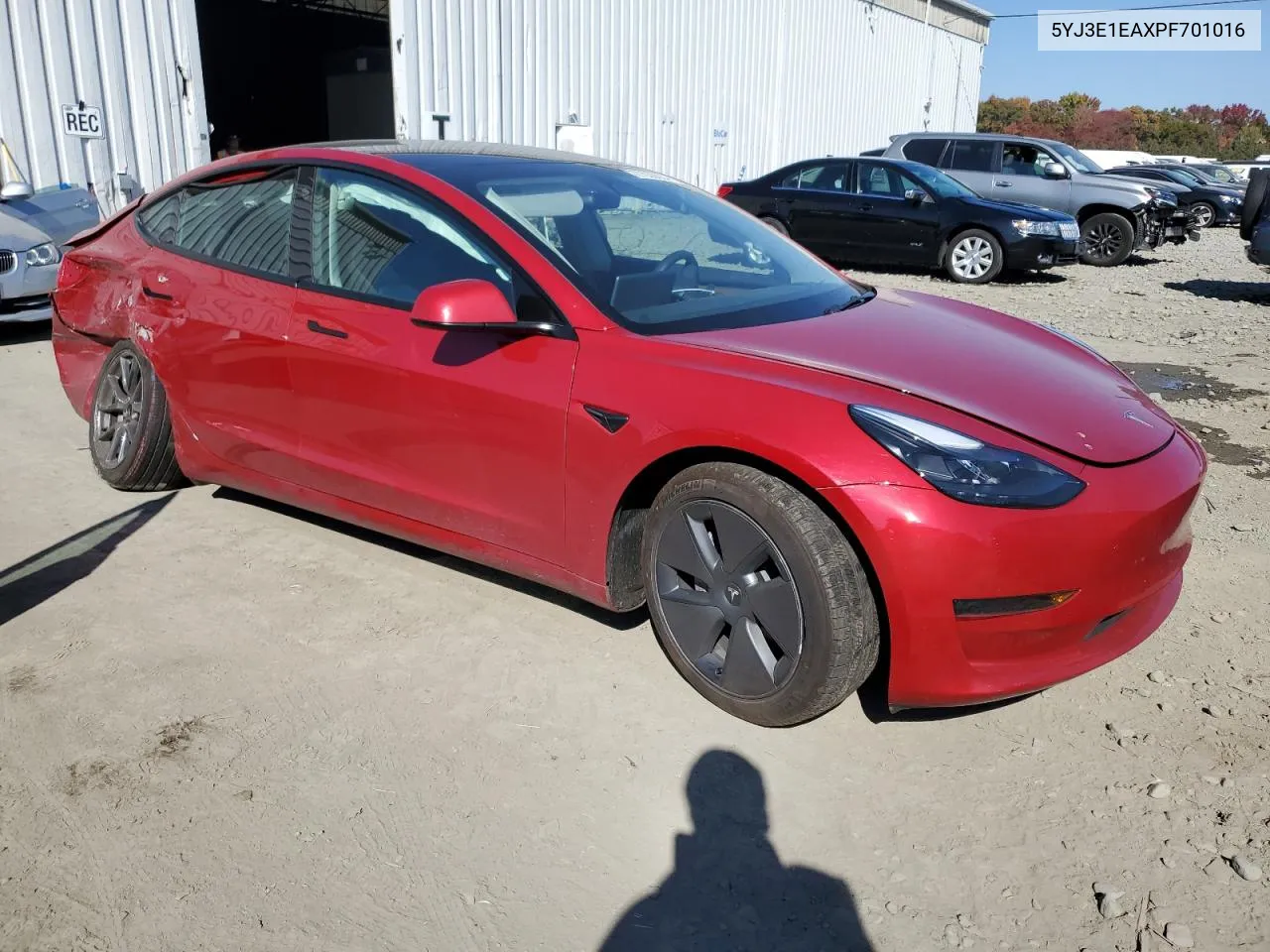 2023 Tesla Model 3 VIN: 5YJ3E1EAXPF701016 Lot: 77039004