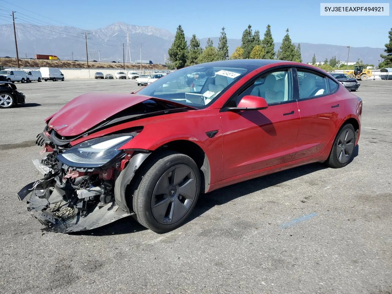 2023 Tesla Model 3 VIN: 5YJ3E1EAXPF494921 Lot: 77434814