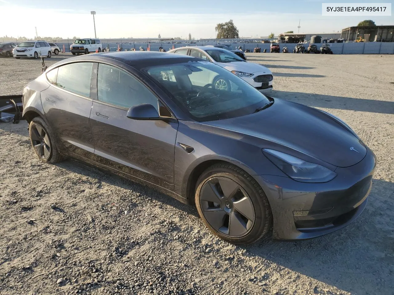 2023 Tesla Model 3 VIN: 5YJ3E1EA4PF495417 Lot: 77894664