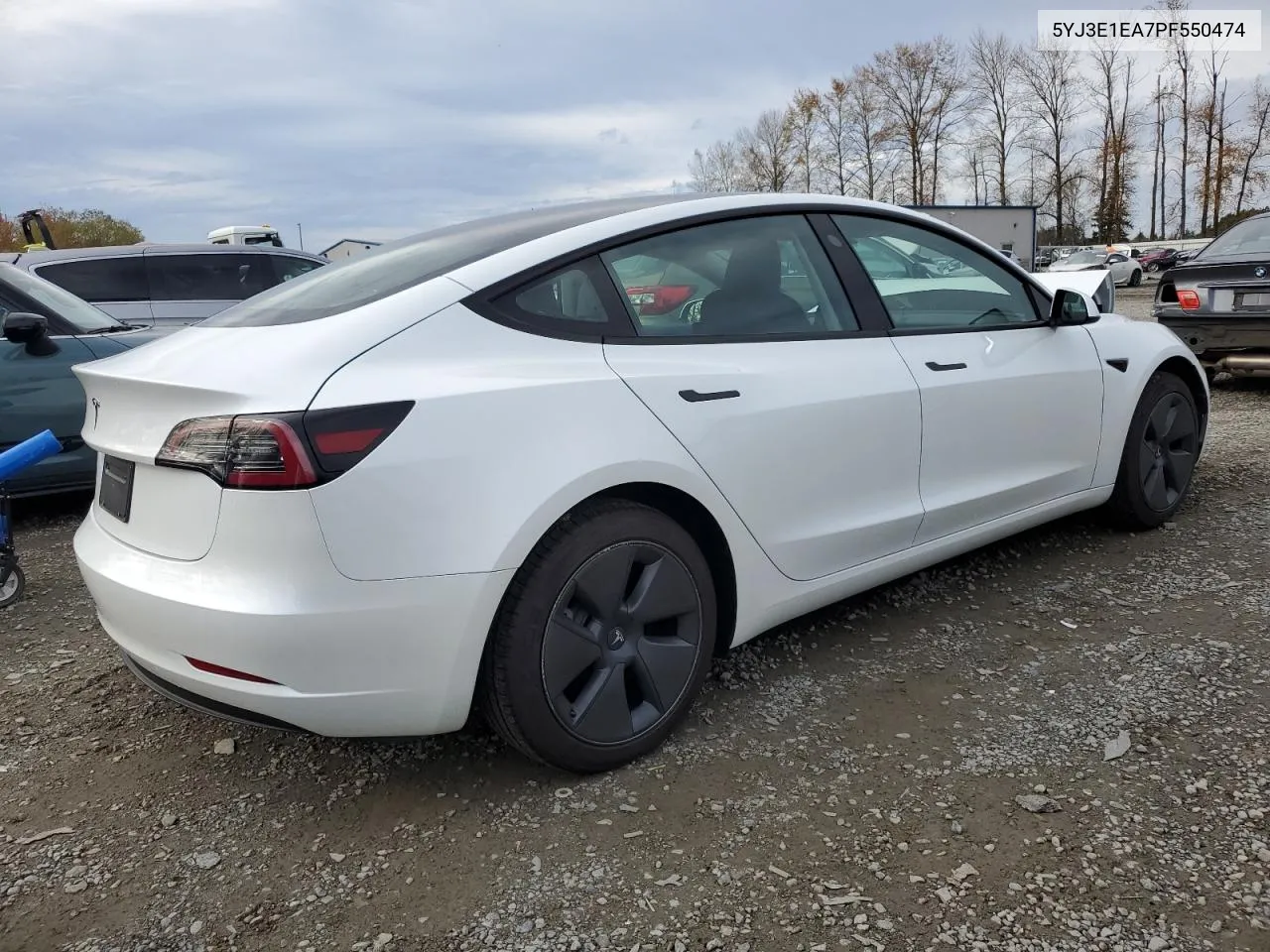 2023 Tesla Model 3 VIN: 5YJ3E1EA7PF550474 Lot: 77910984