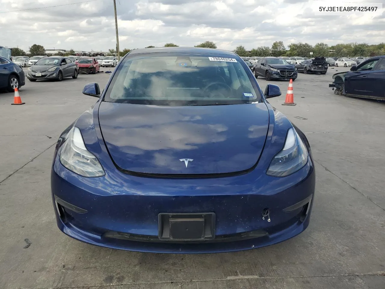 2023 Tesla Model 3 VIN: 5YJ3E1EA8PF425497 Lot: 78040254