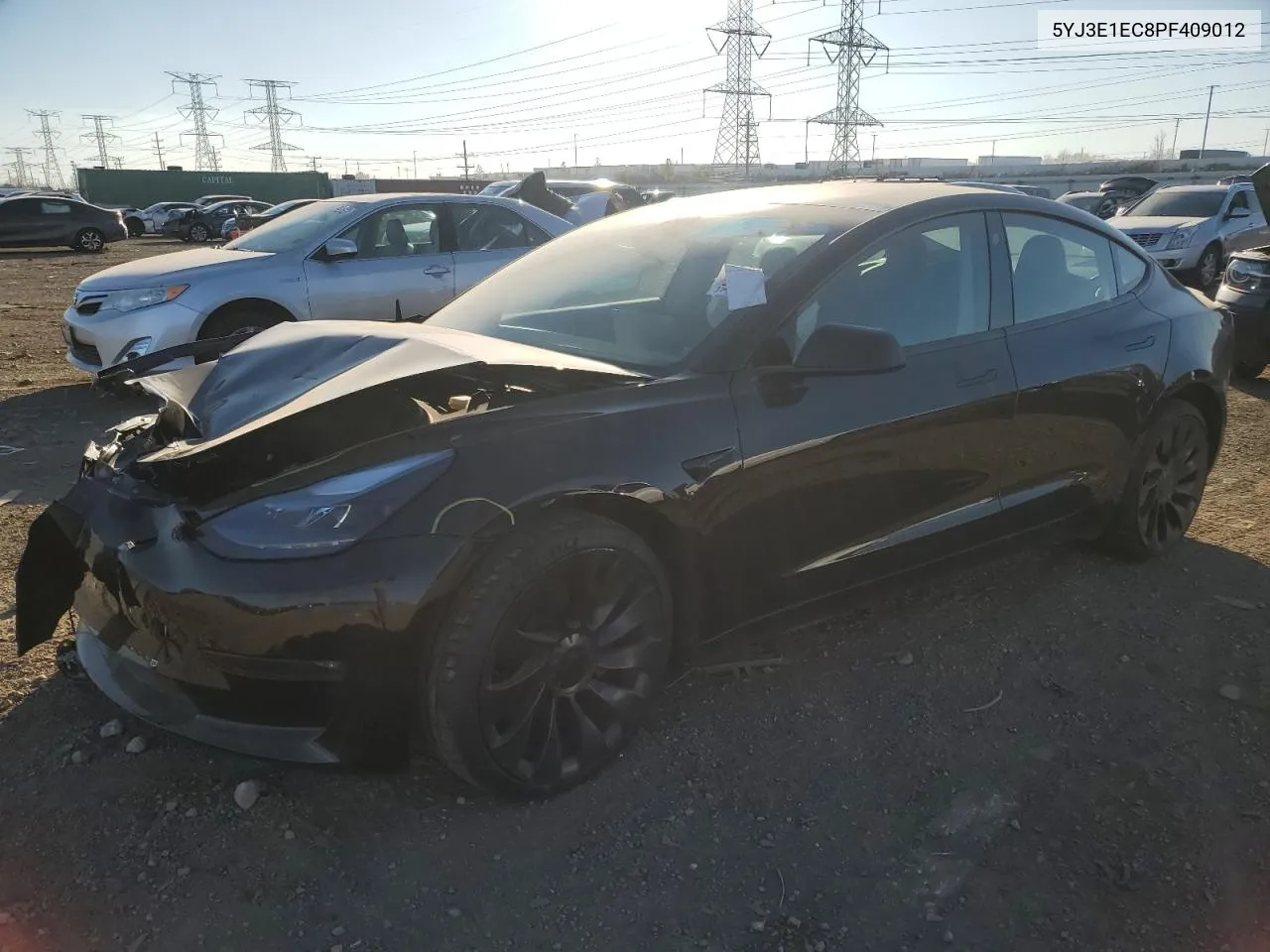 2023 Tesla Model 3 VIN: 5YJ3E1EC8PF409012 Lot: 78141984