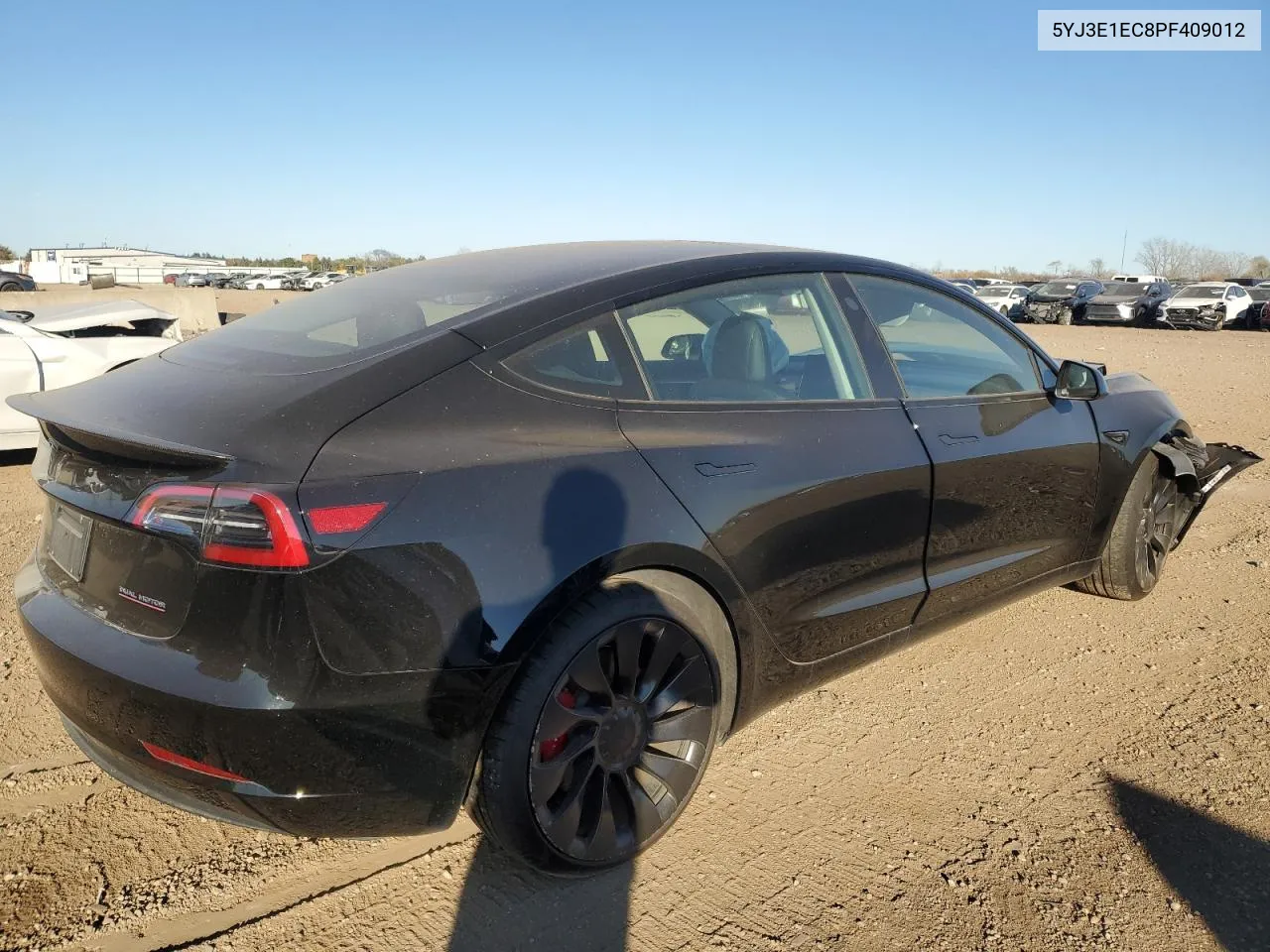 2023 Tesla Model 3 VIN: 5YJ3E1EC8PF409012 Lot: 78141984