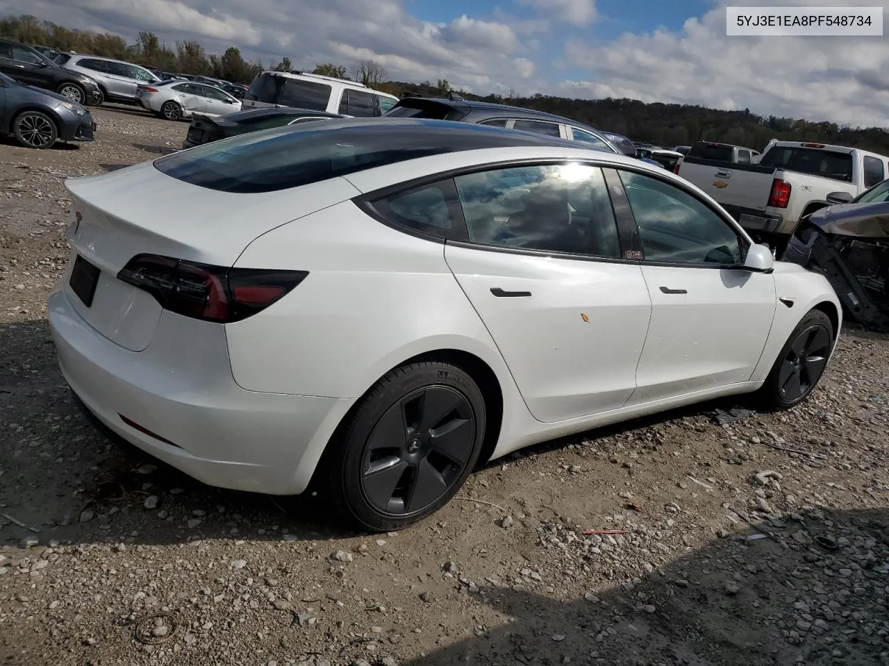 2023 Tesla Model 3 VIN: 5YJ3E1EA8PF548734 Lot: 78615564