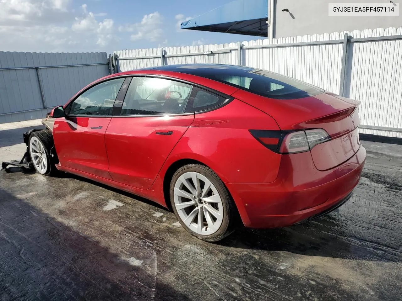 2023 Tesla Model 3 VIN: 5YJ3E1EA5PF457114 Lot: 78844574