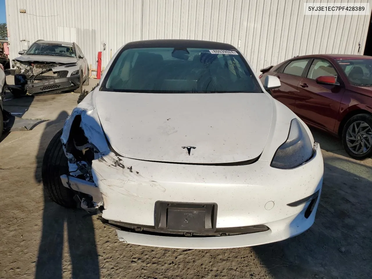 2023 Tesla Model 3 VIN: 5YJ3E1EC7PF428389 Lot: 80039924