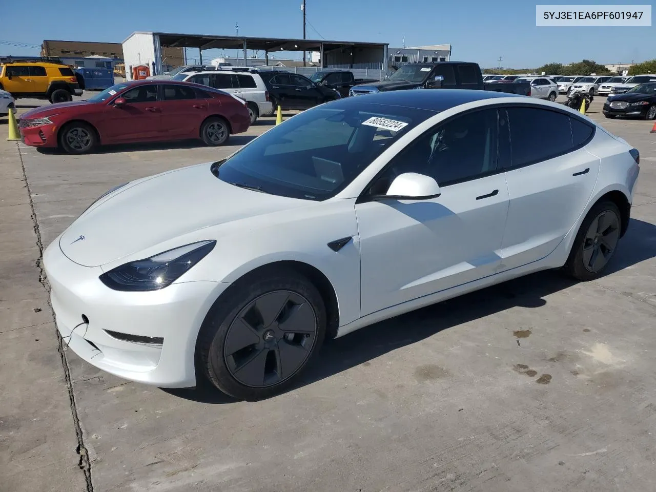 2023 Tesla Model 3 VIN: 5YJ3E1EA6PF601947 Lot: 80552224