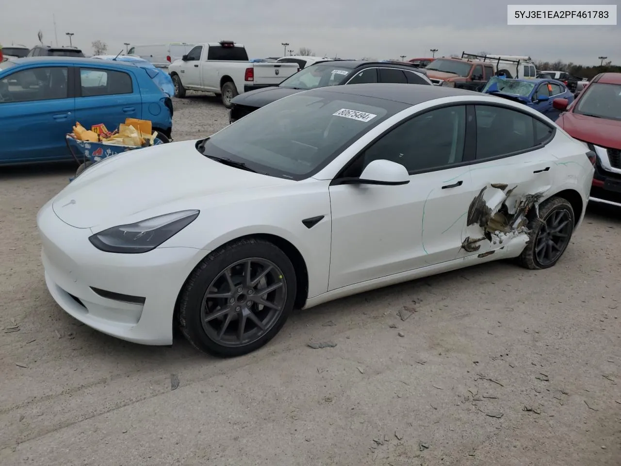 2023 Tesla Model 3 VIN: 5YJ3E1EA2PF461783 Lot: 80675494