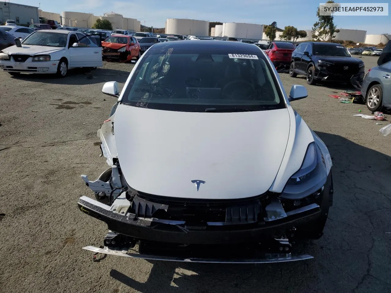 2023 Tesla Model 3 VIN: 5YJ3E1EA6PF452973 Lot: 81329694