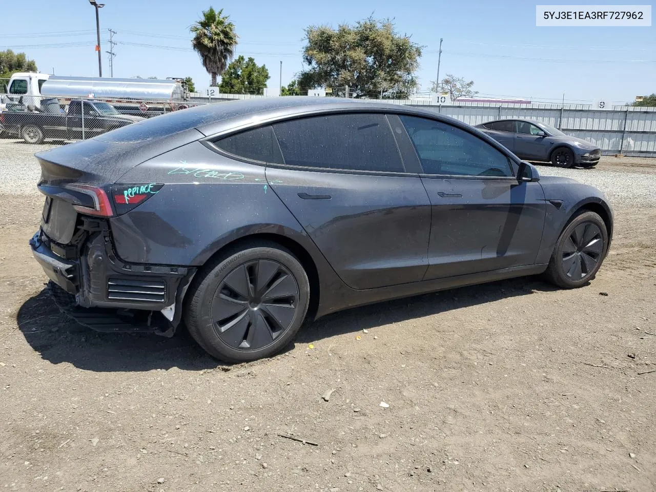 2024 Tesla Model 3 VIN: 5YJ3E1EA3RF727962 Lot: 60107644