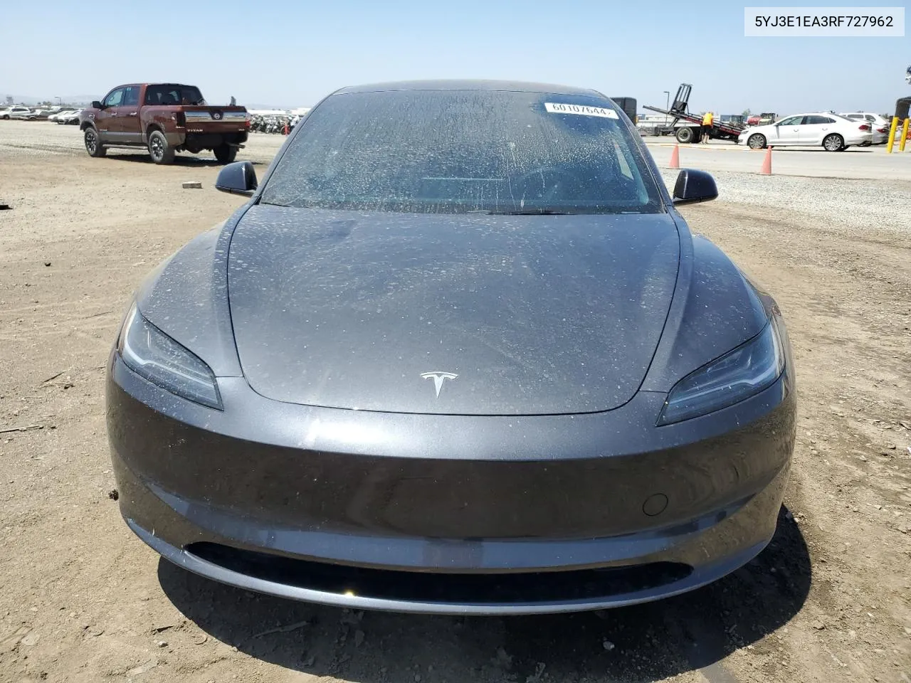 2024 Tesla Model 3 VIN: 5YJ3E1EA3RF727962 Lot: 60107644