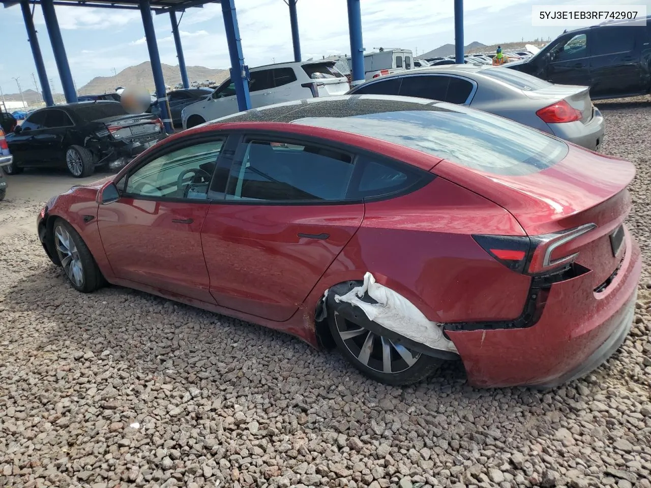 5YJ3E1EB3RF742907 2024 Tesla Model 3