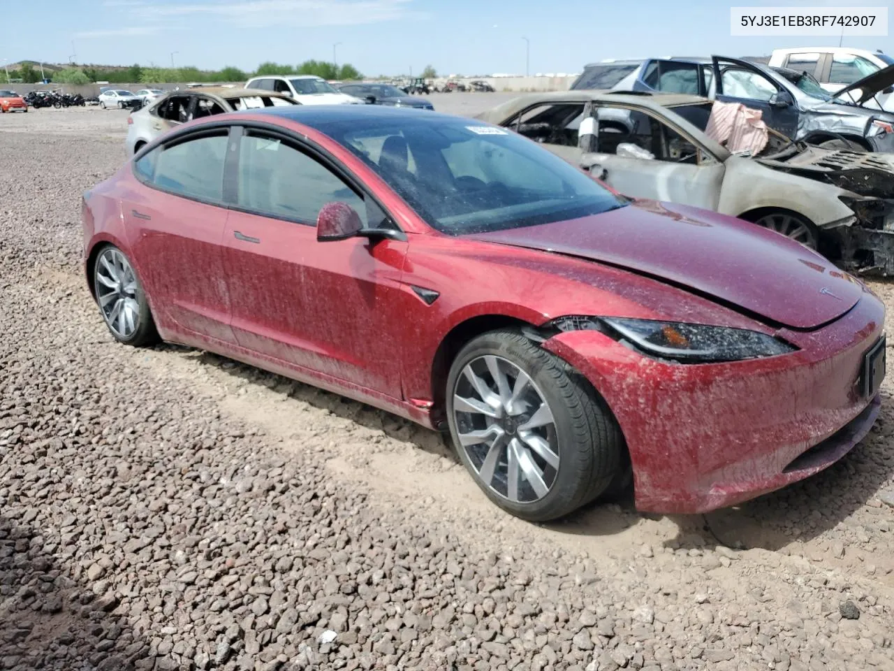 5YJ3E1EB3RF742907 2024 Tesla Model 3