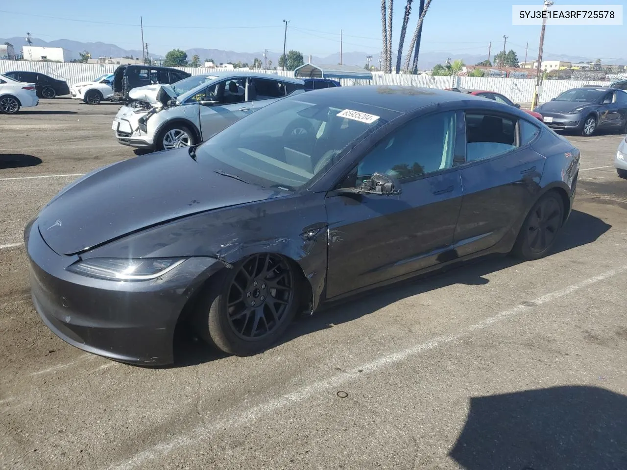 5YJ3E1EA3RF725578 2024 Tesla Model 3