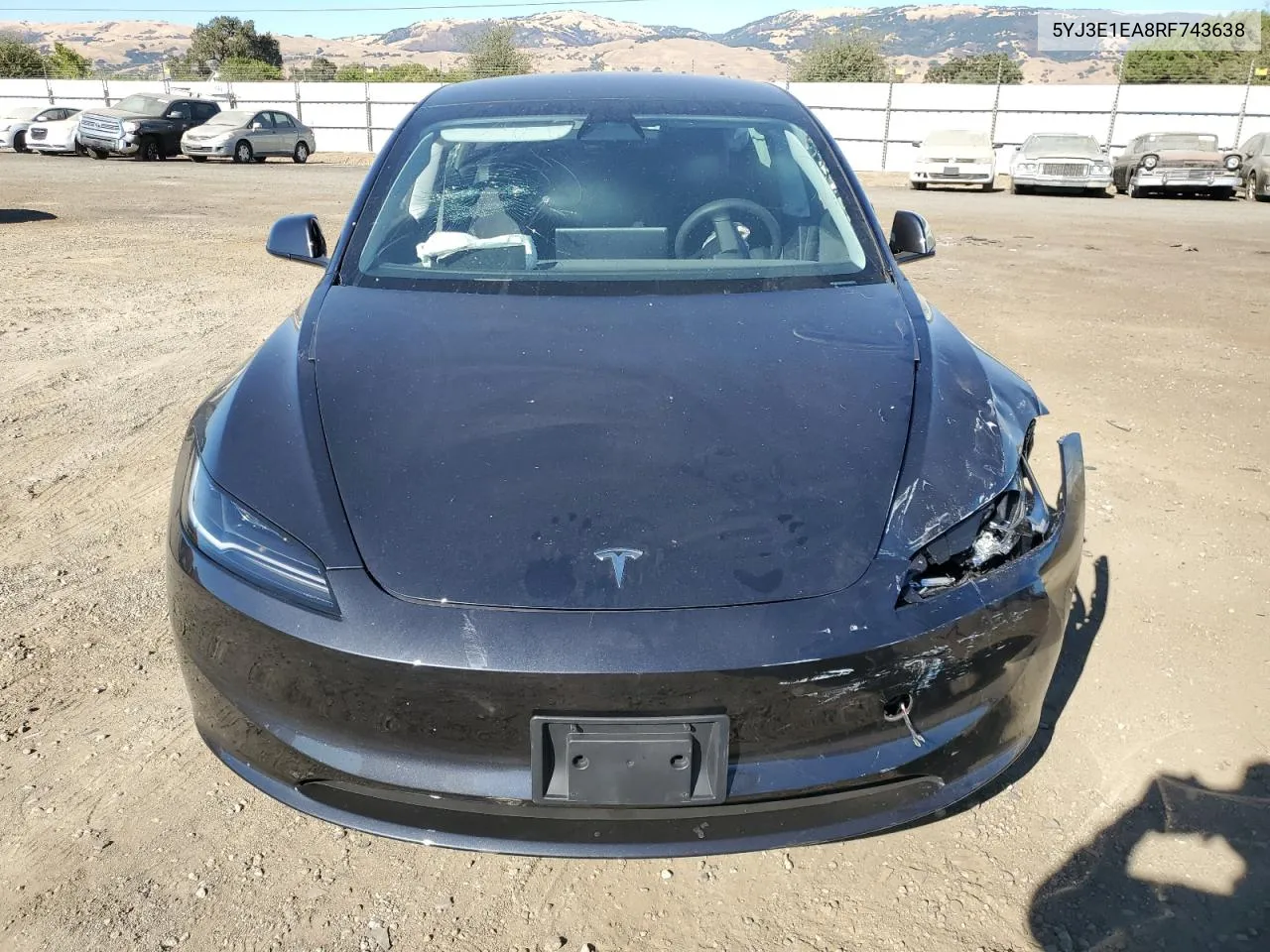 2024 Tesla Model 3 VIN: 5YJ3E1EA8RF743638 Lot: 68355364