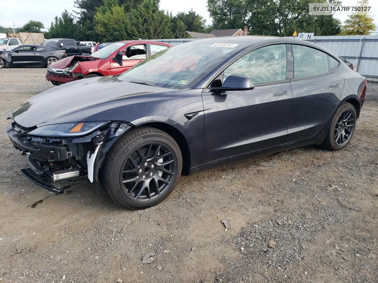 2024 Tesla Model 3 VIN: 5YJ3E1EA7RF750127 Lot: 68733754