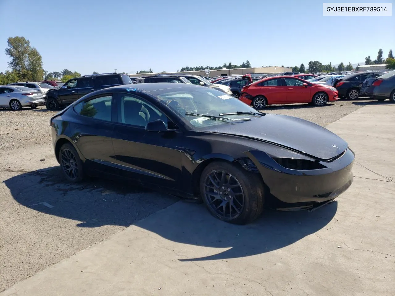 2024 Tesla Model 3 VIN: 5YJ3E1EBXRF789514 Lot: 69397334