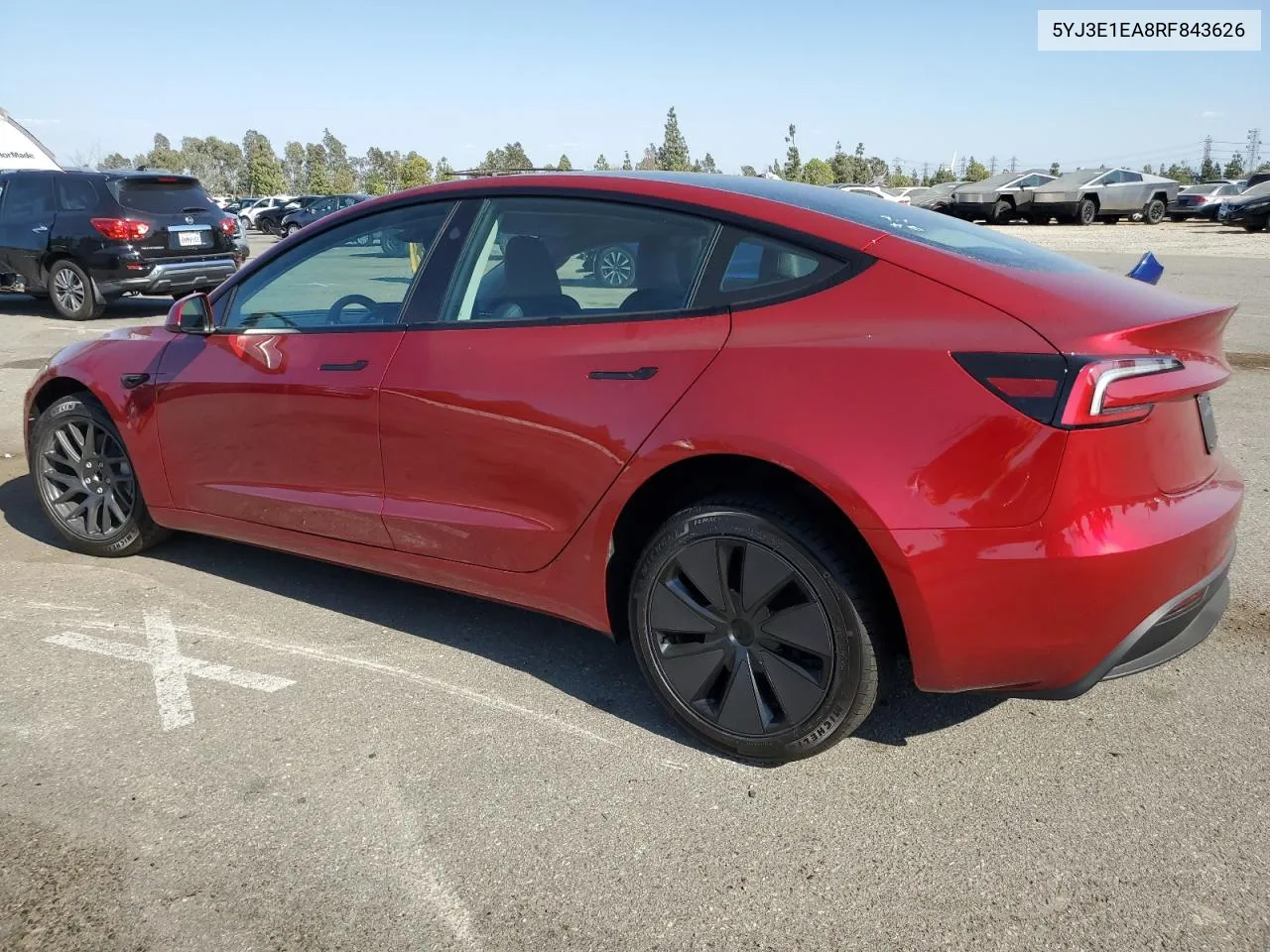 2024 Tesla Model 3 VIN: 5YJ3E1EA8RF843626 Lot: 69437994