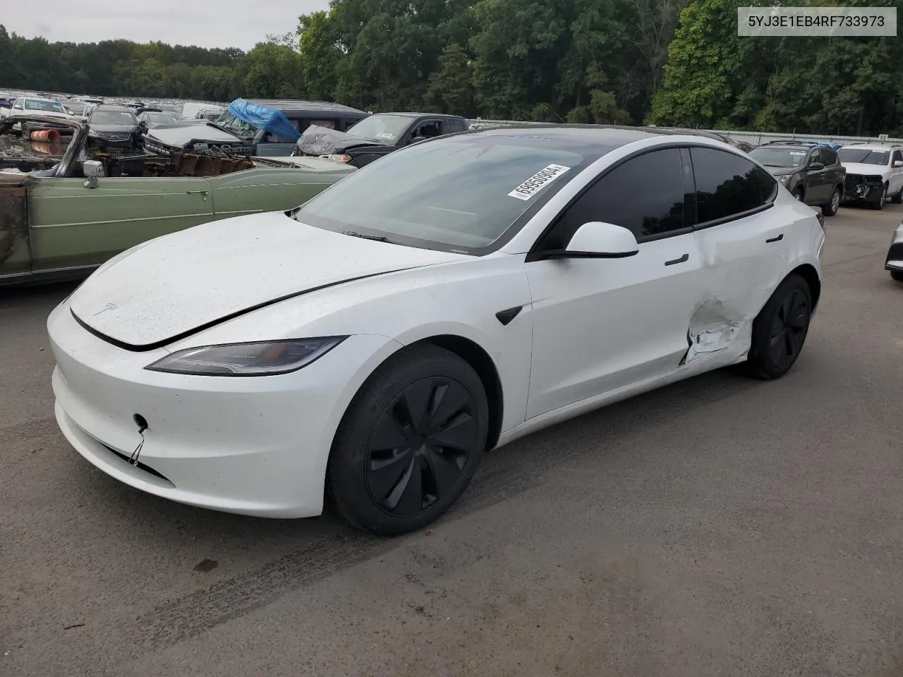 2024 Tesla Model 3 VIN: 5YJ3E1EB4RF733973 Lot: 69950904