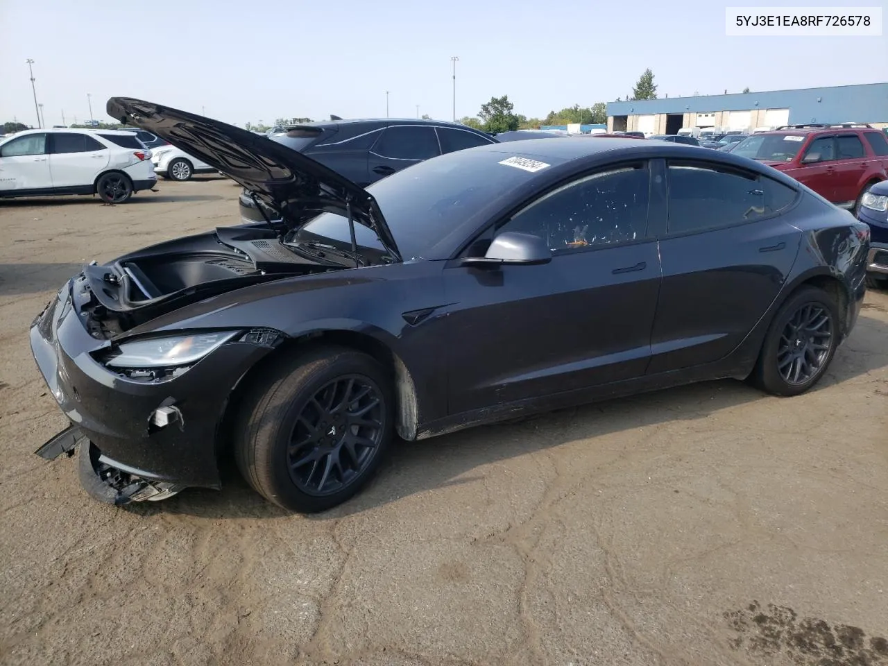 2024 Tesla Model 3 VIN: 5YJ3E1EA8RF726578 Lot: 70449254