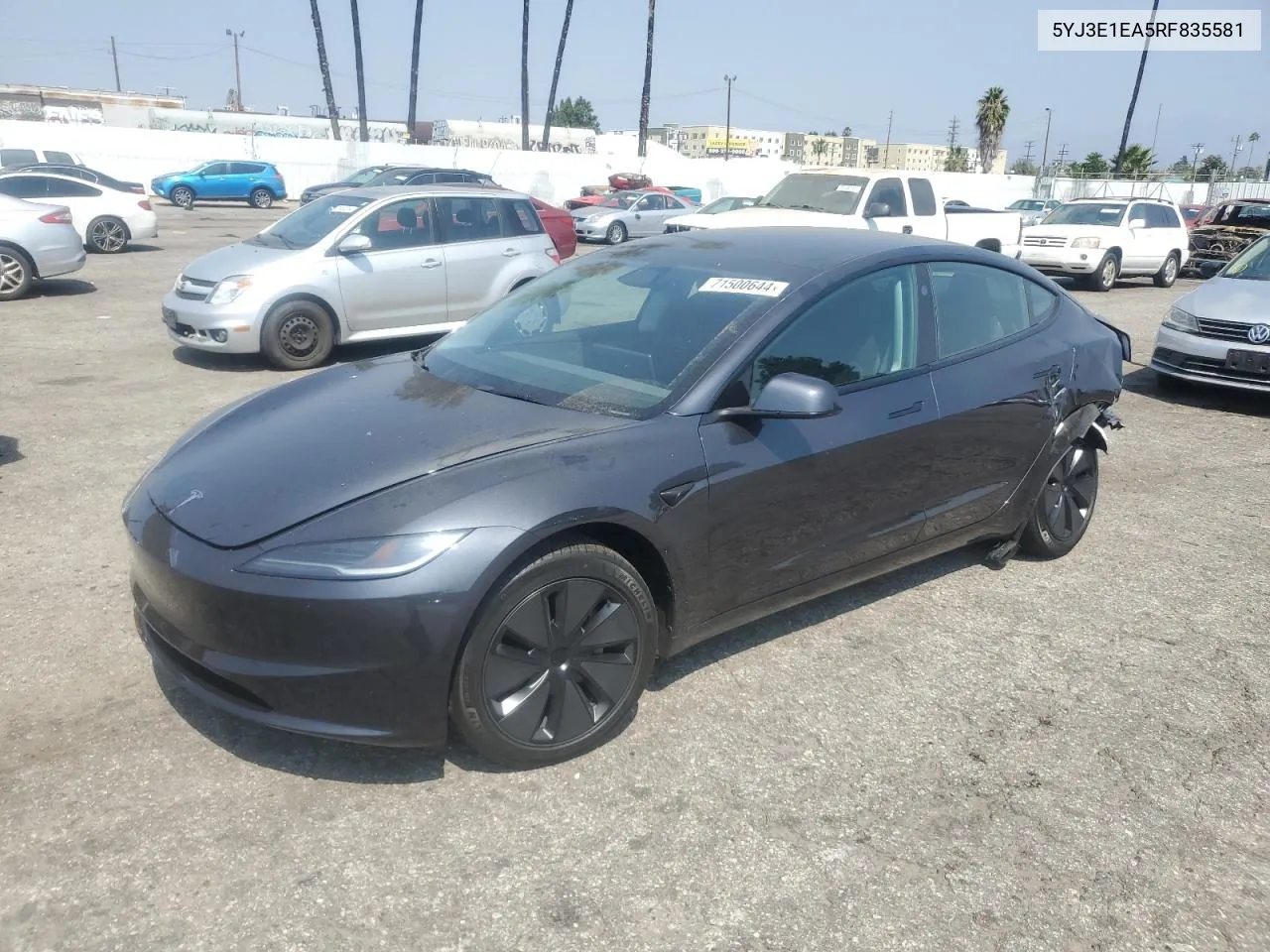 2024 Tesla Model 3 VIN: 5YJ3E1EA5RF835581 Lot: 71500644