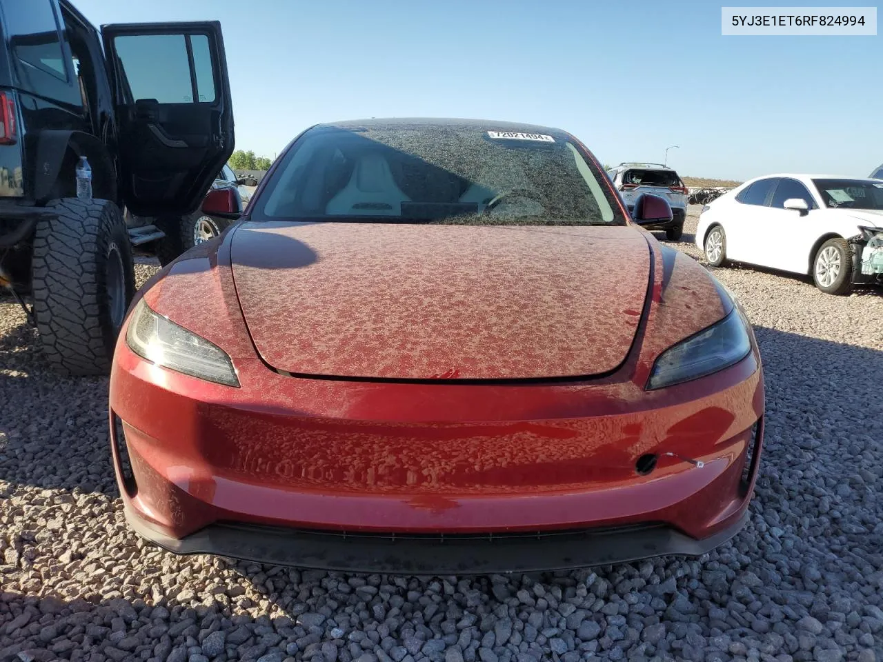 2024 Tesla Model 3 VIN: 5YJ3E1ET6RF824994 Lot: 72021494