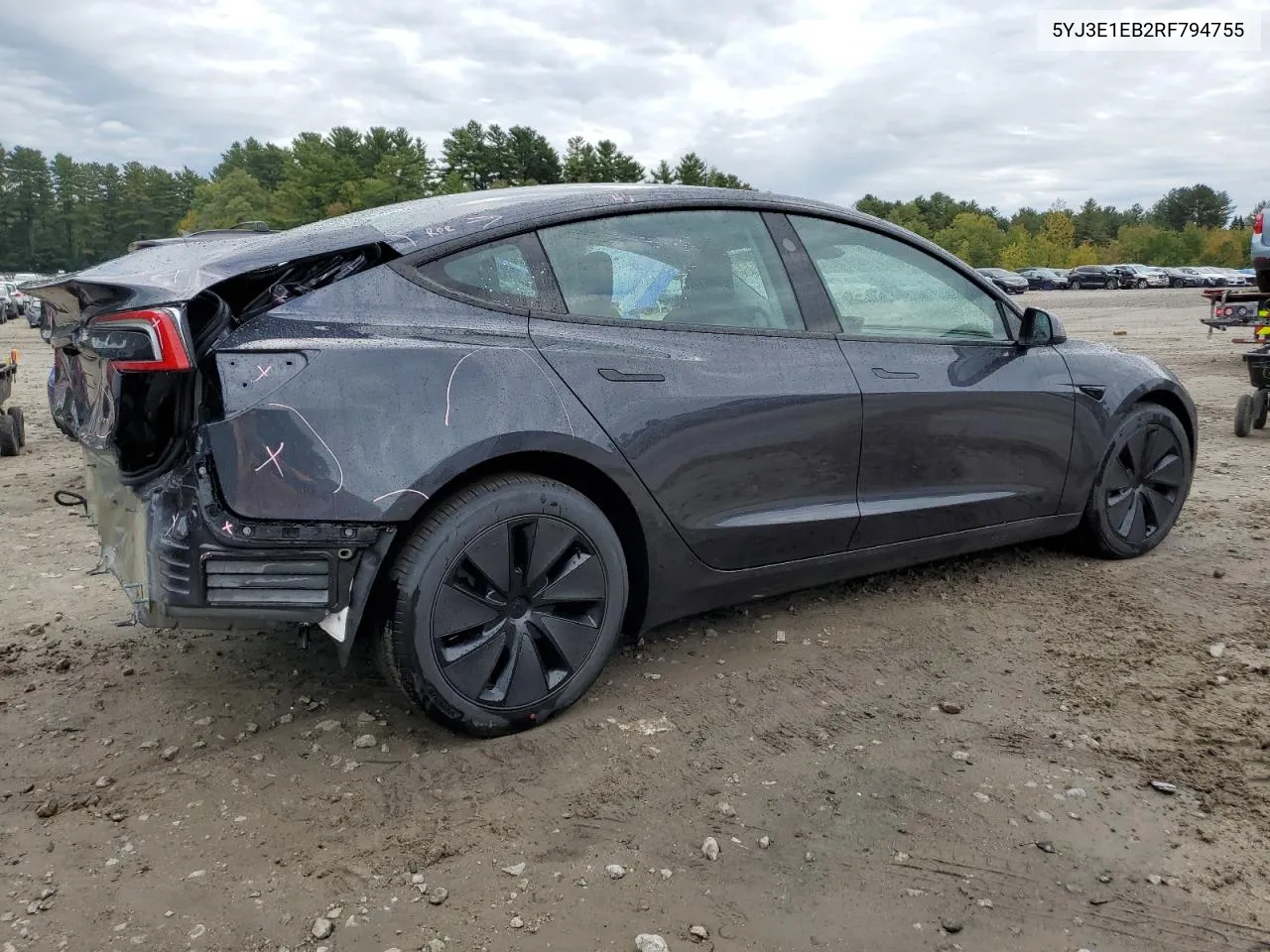 2024 Tesla Model 3 VIN: 5YJ3E1EB2RF794755 Lot: 72656144