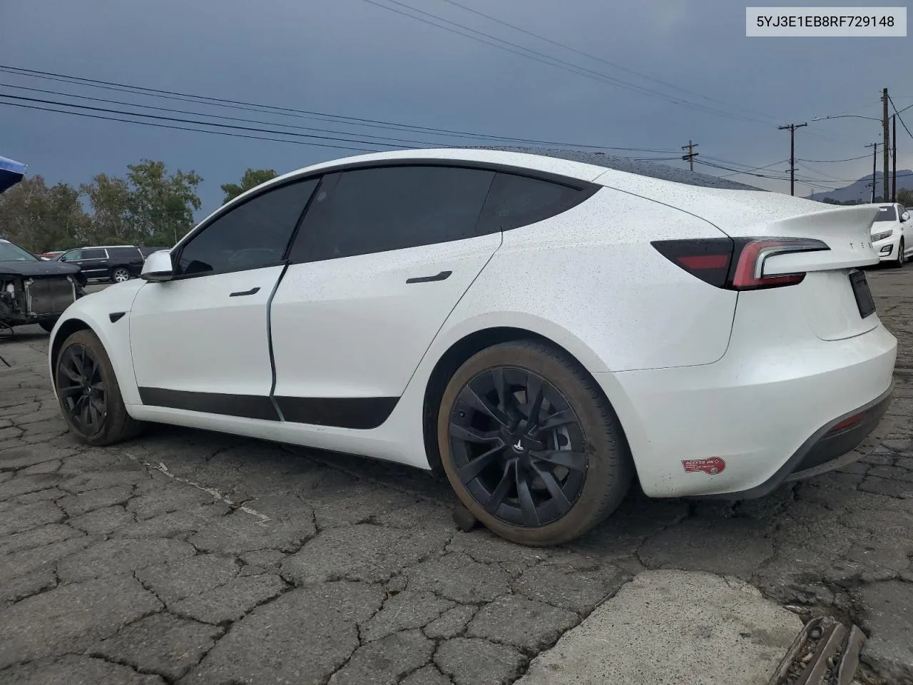 5YJ3E1EB8RF729148 2024 Tesla Model 3