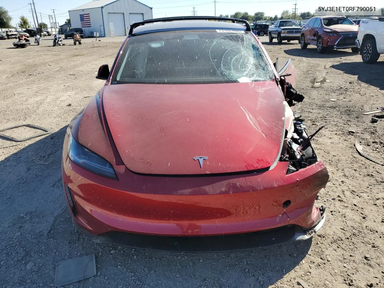 2024 Tesla Model 3 VIN: 5YJ3E1ET0RF790051 Lot: 73162484