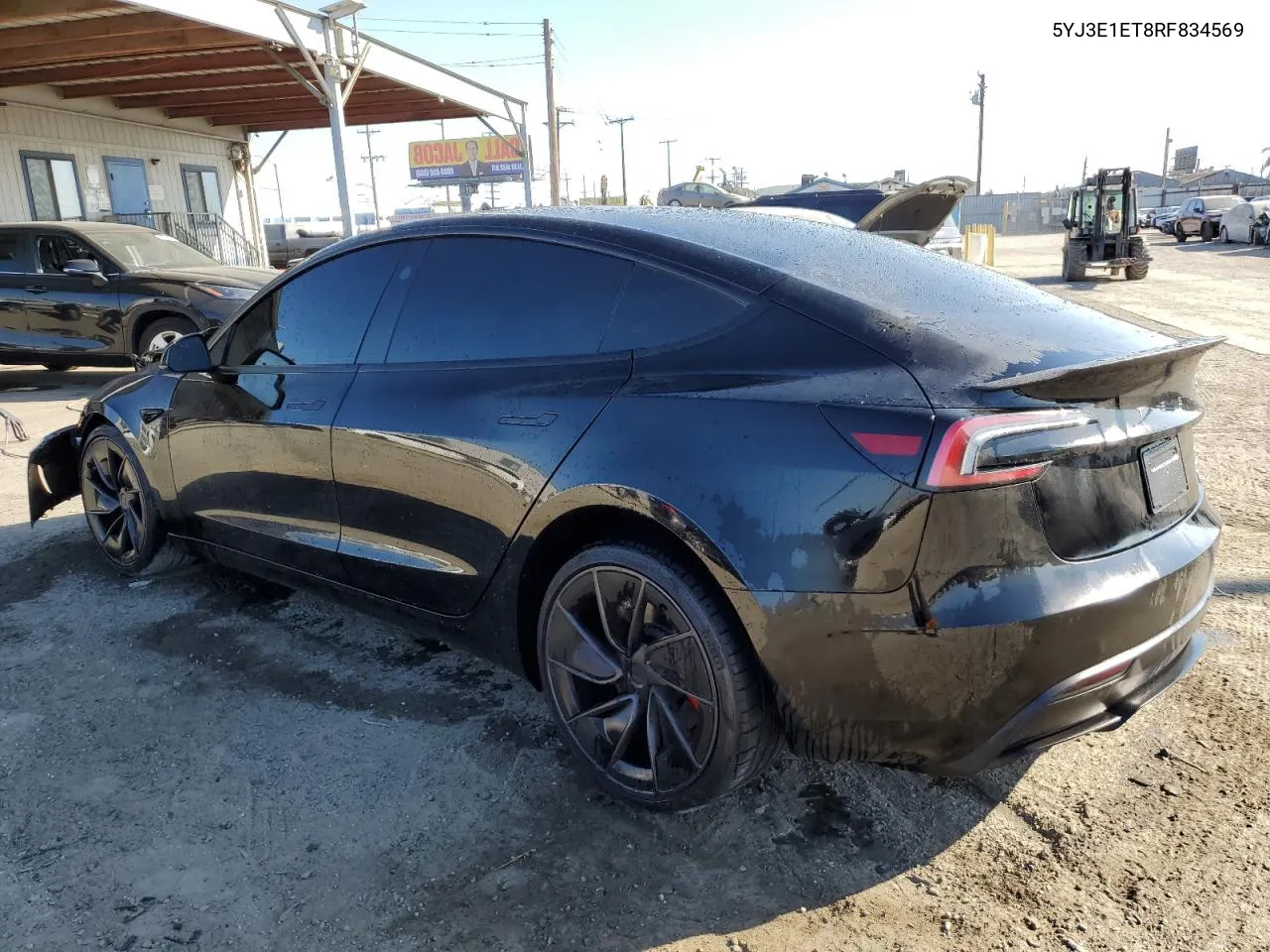 2024 Tesla Model 3 VIN: 5YJ3E1ET8RF834569 Lot: 73432964