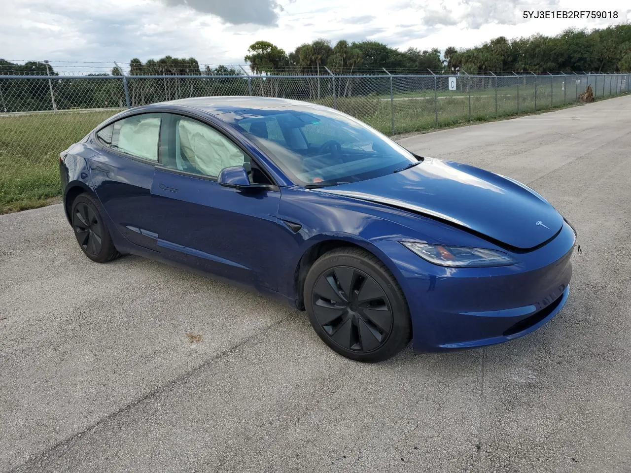 2024 Tesla Model 3 VIN: 5YJ3E1EB2RF759018 Lot: 73941724