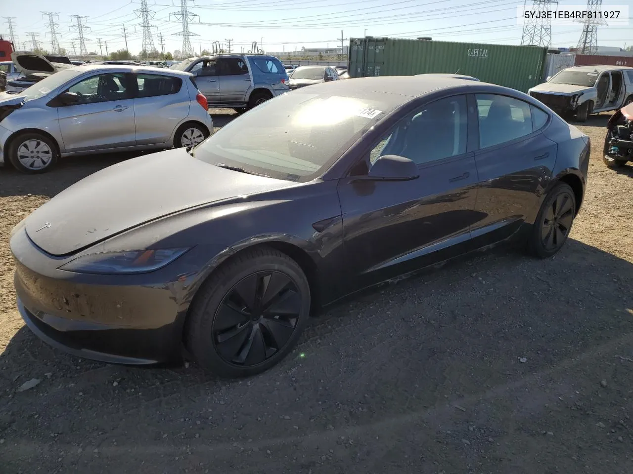 2024 Tesla Model 3 VIN: 5YJ3E1EB4RF811927 Lot: 74086174