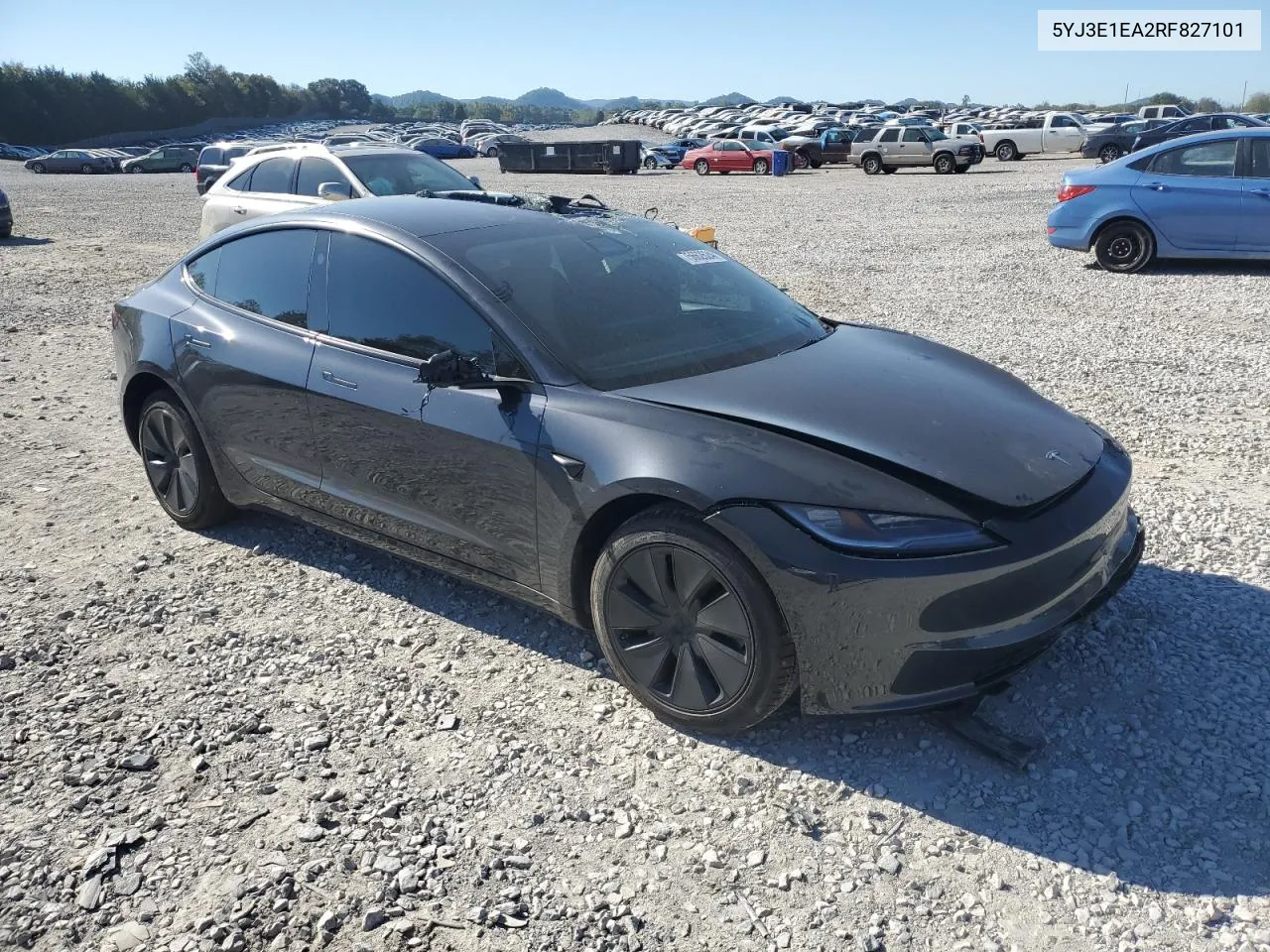 2024 Tesla Model 3 VIN: 5YJ3E1EA2RF827101 Lot: 75662624