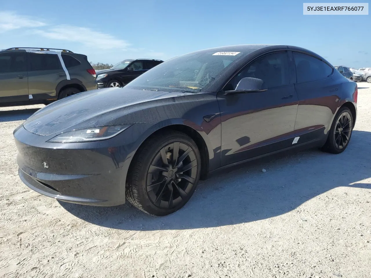 2024 Tesla Model 3 VIN: 5YJ3E1EAXRF766077 Lot: 75960154