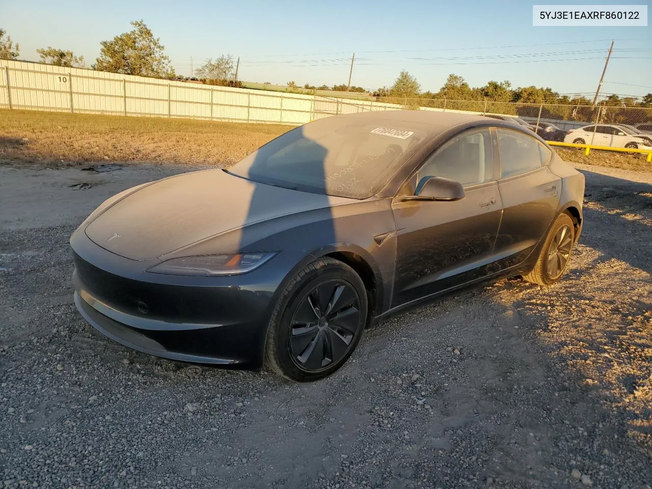 2024 Tesla Model 3 VIN: 5YJ3E1EAXRF860122 Lot: 76047684