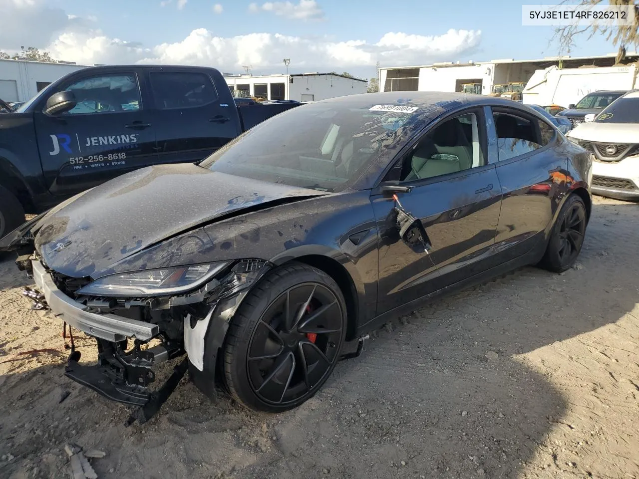 2024 Tesla Model 3 VIN: 5YJ3E1ET4RF826212 Lot: 76991004