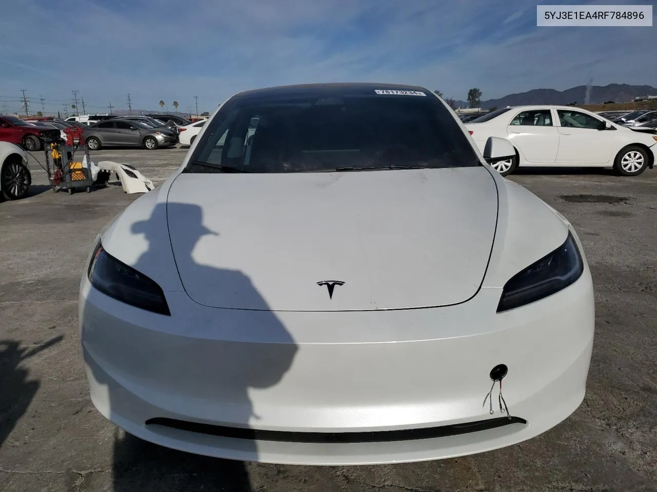 2024 Tesla Model 3 VIN: 5YJ3E1EA4RF784896 Lot: 78173234