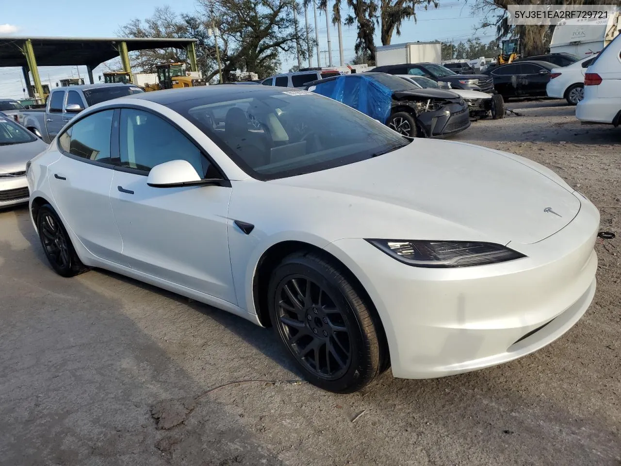 2024 Tesla Model 3 VIN: 5YJ3E1EA2RF729721 Lot: 80730264