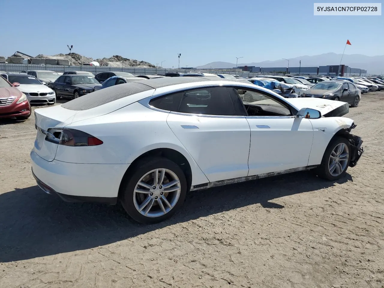 2012 Tesla Model S VIN: 5YJSA1CN7CFP02728 Lot: 59942884