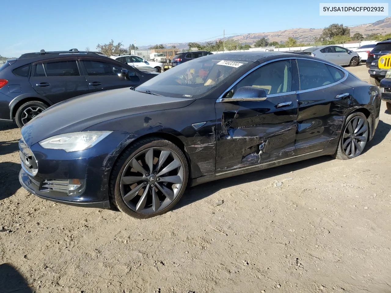 2012 Tesla Model S VIN: 5YJSA1DP6CFP02932 Lot: 77463204