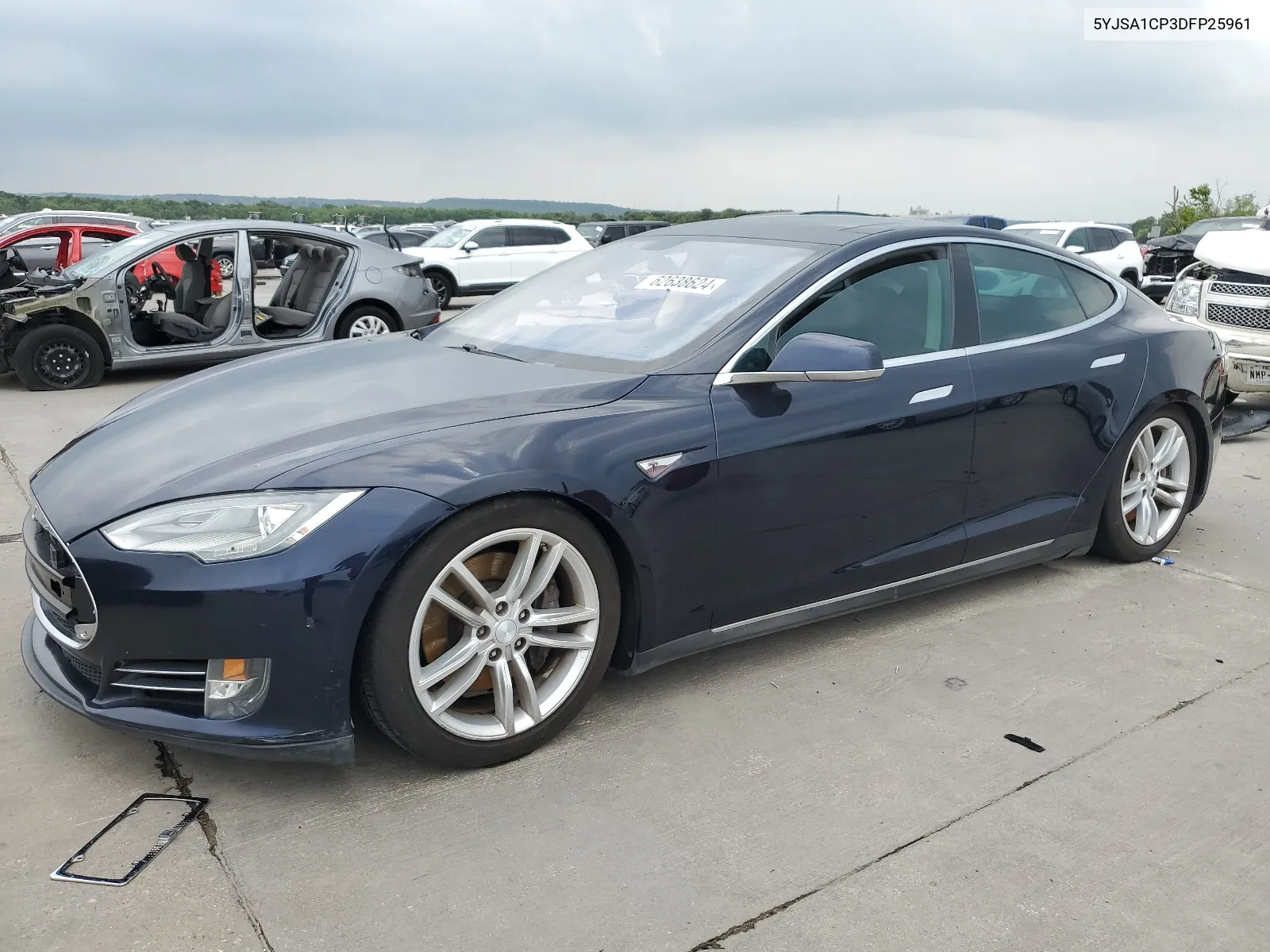 2013 Tesla Model S VIN: 5YJSA1CP3DFP25961 Lot: 62638624